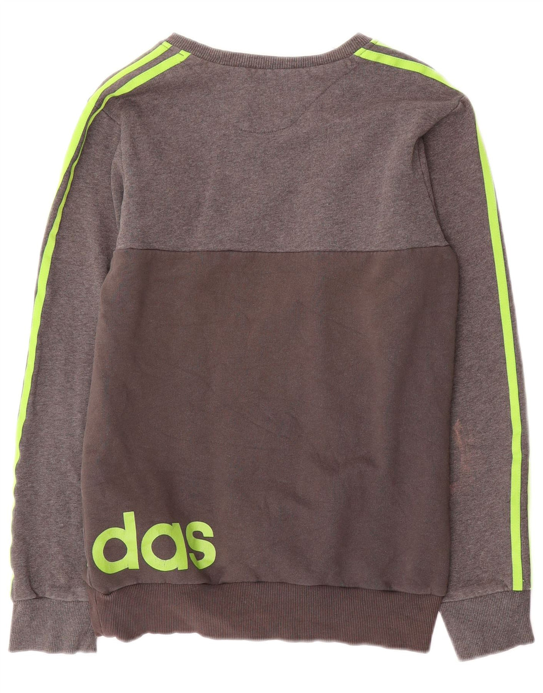 Adidas Męska bluza z grafiką, mała, szara, bawełniana