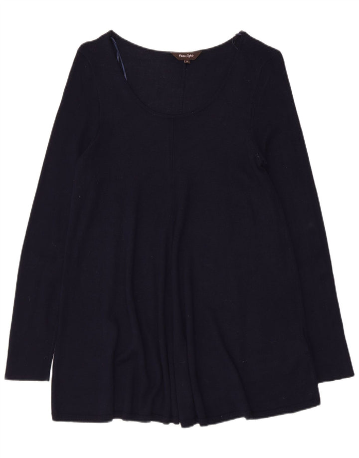 Bluzka damska z długim rękawem PHASE EIGHT UK 12 Średni granatowy wiskoza