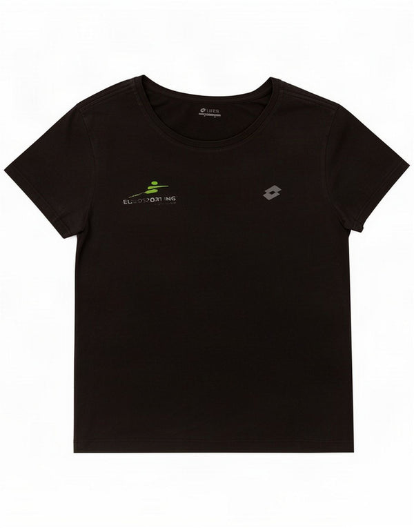 Damska koszulka z grafiką Lotto Top UK 14 Medium Black