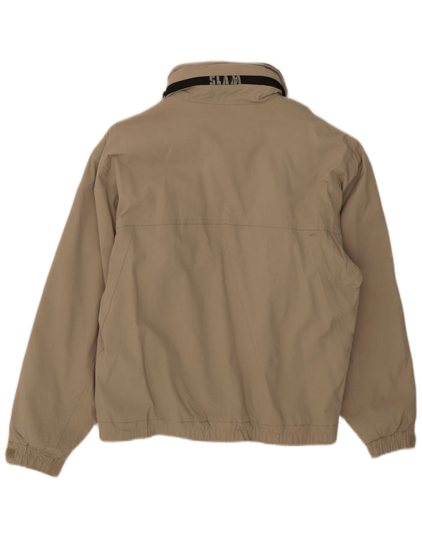 Męska kurtka wiatrówka z kapturem Slam UK 36 Small Beige Nylon