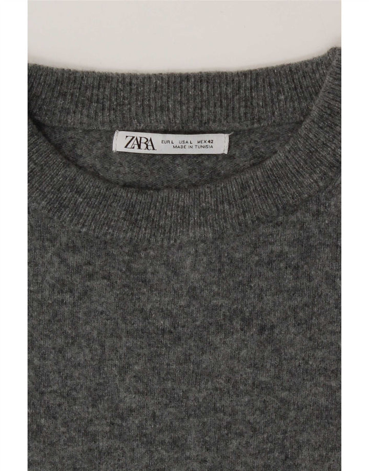 Męski sweter Zara, duży, szary
