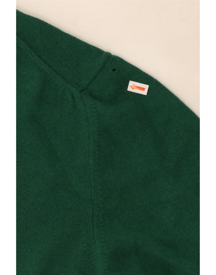 Męski sweter Gant z dekoltem w kształcie litery V, XL, zielona wełna