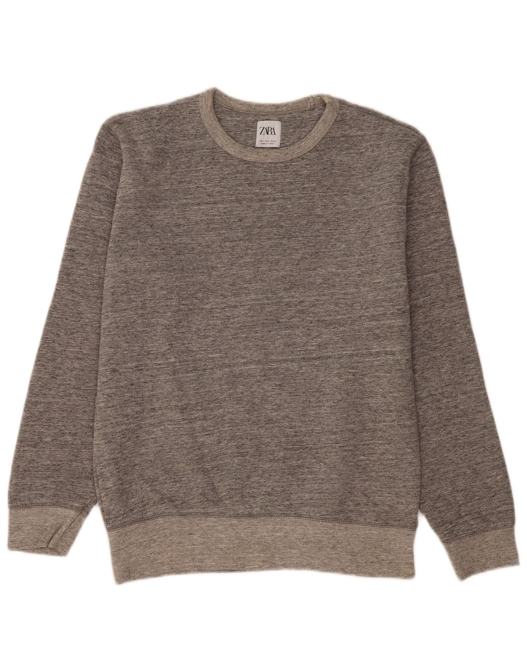 Męska bluza Zara, mała, szara, nakrapiana bawełna