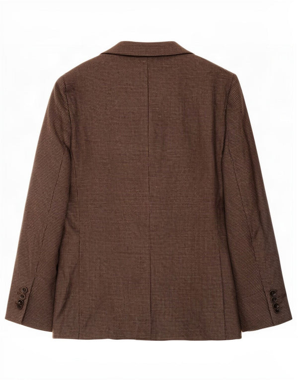 Marks & Spencer Męska marynarka o przedłużonym fasonie, UK 44 XL, brązowa pepitka