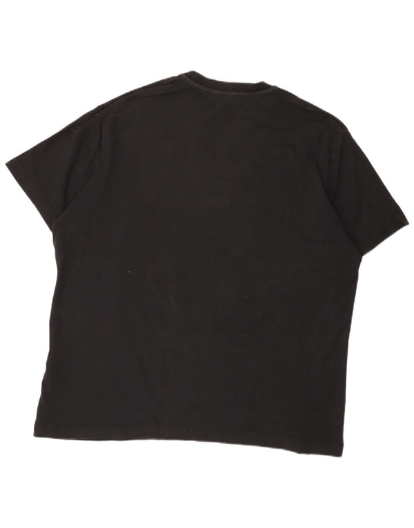 T-shirt męski Massimo Dutti Top 2XL, czarny, bawełniany