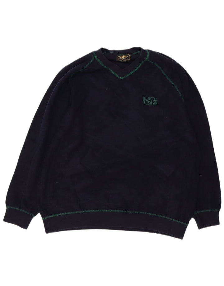 Bluza męska LEE XL, bawełniana, granatowa
