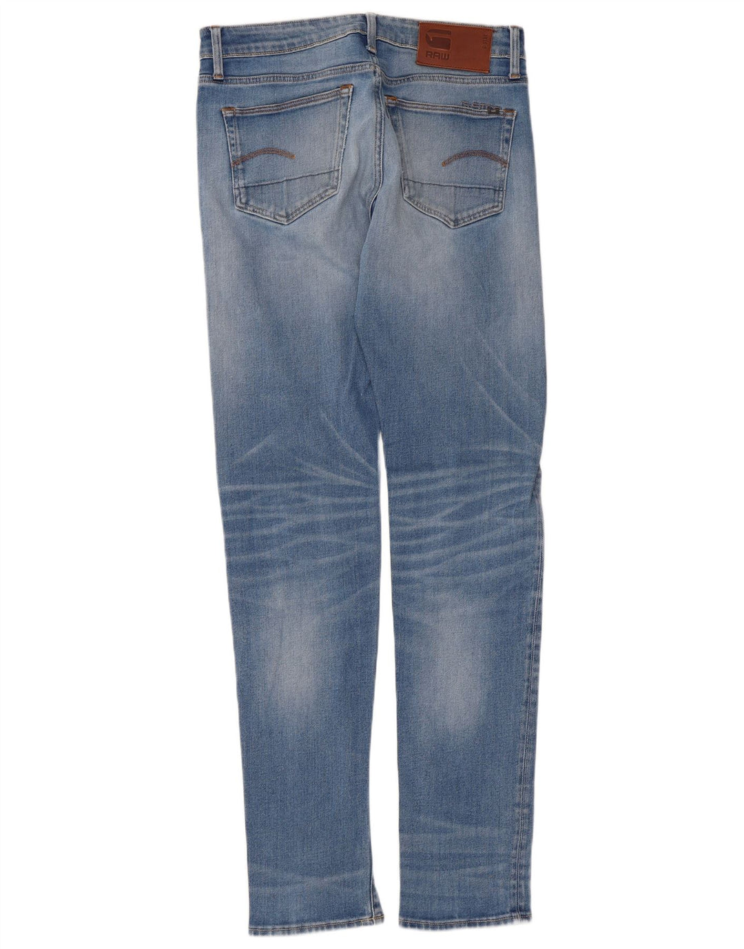 G-Star Męskie 3301 Slim Jeans W30 L36 Niebieska bawełna