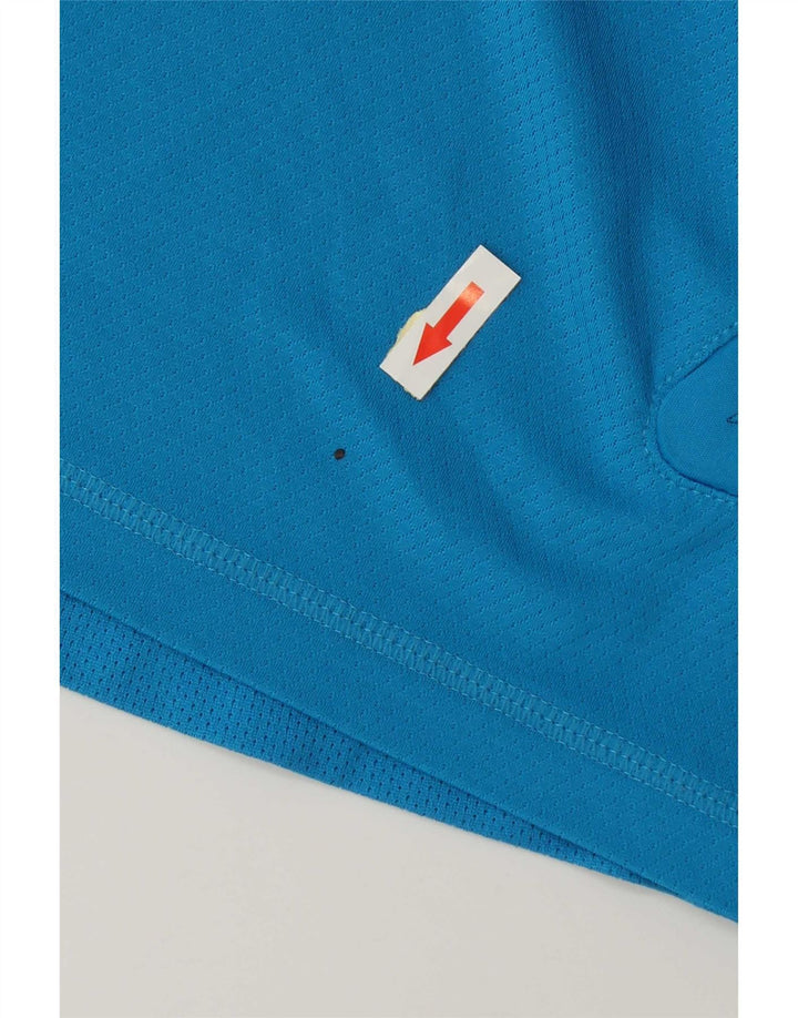 Adidas Męski T-shirt Top Mały Niebieski Poliester