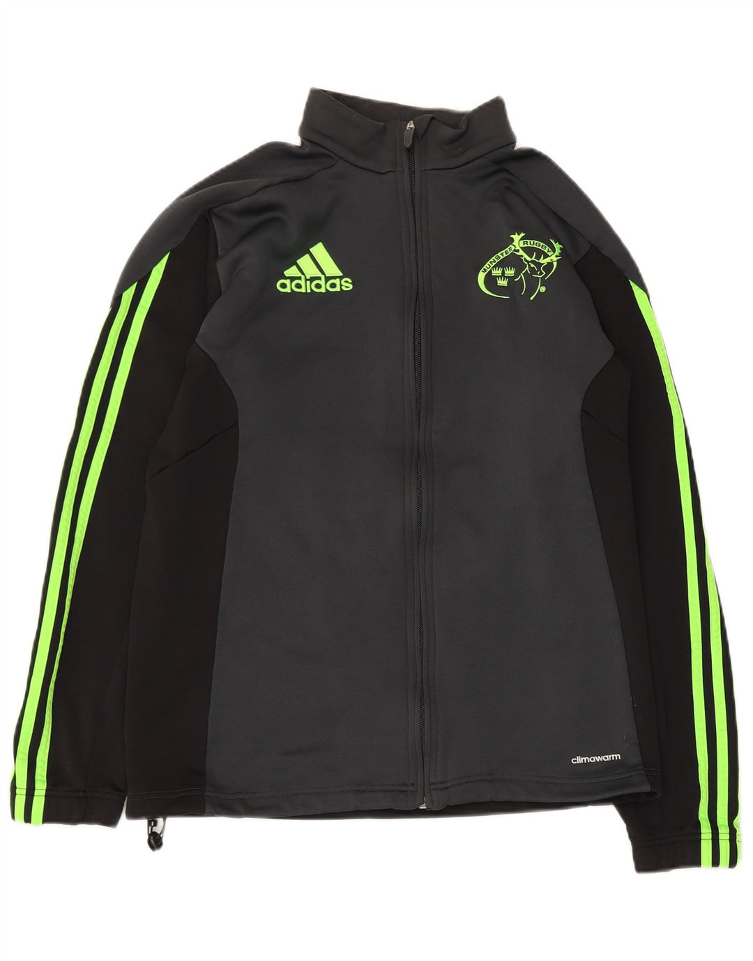 Damska bluza dresowa Adidas Munster Rugby Top Jacket UK 14 Średni Szary