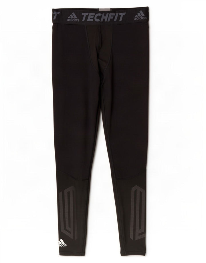Męskie legginsy adidas Climalite Graphic XL, czarne, poliestrowe
