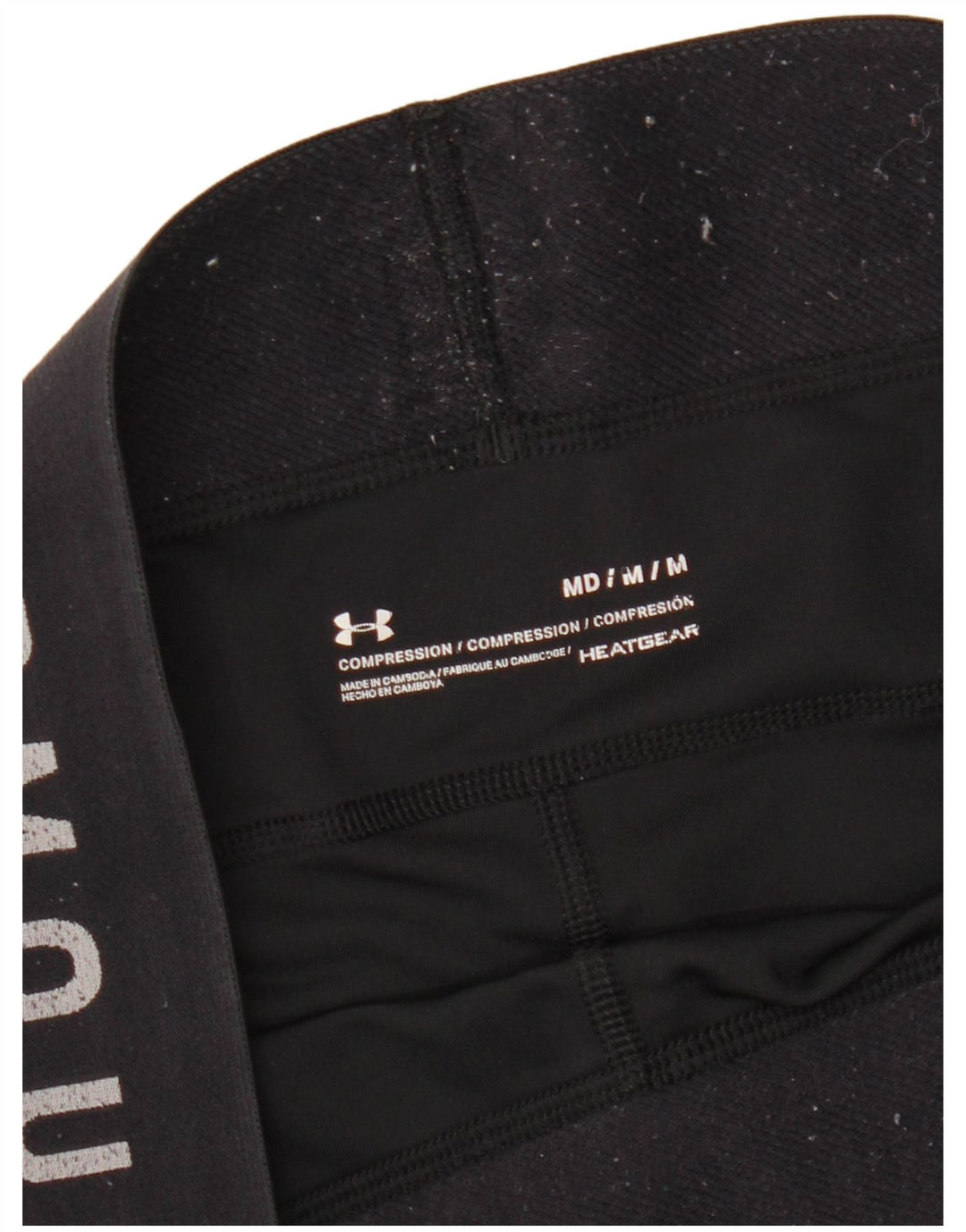 Damskie legginsy UNDER ARMOUR Heat Gear Graphic UK 12, średnie czarne