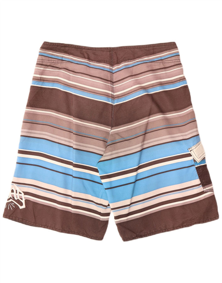 Męskie spodenki kąpielowe BILLABONG z grafiką, poliester w szare paski