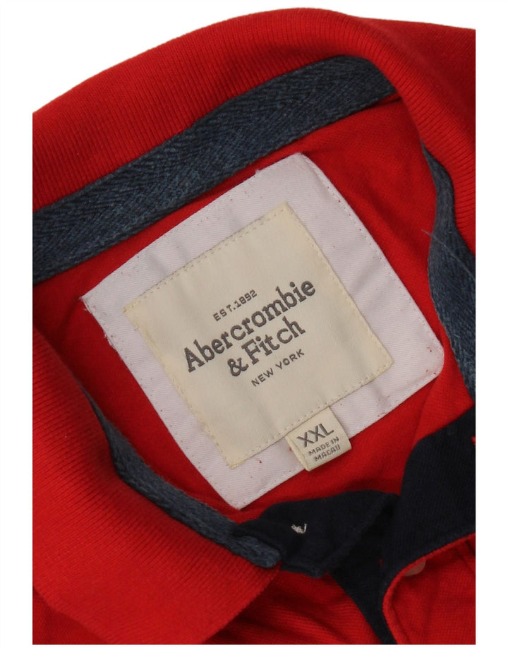 Męska koszulka polo ABERCROMBIE & FITCH 2XL czerwona