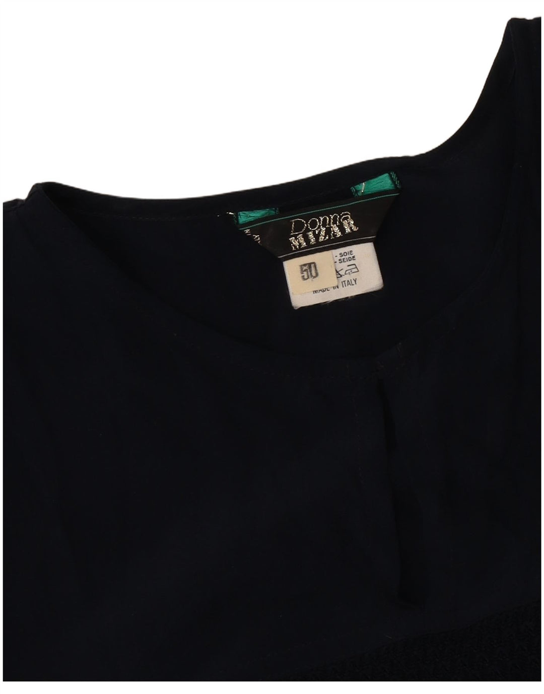 Donna Mizar Damska bluzka top IT 50 XL granatowo-jedwabna