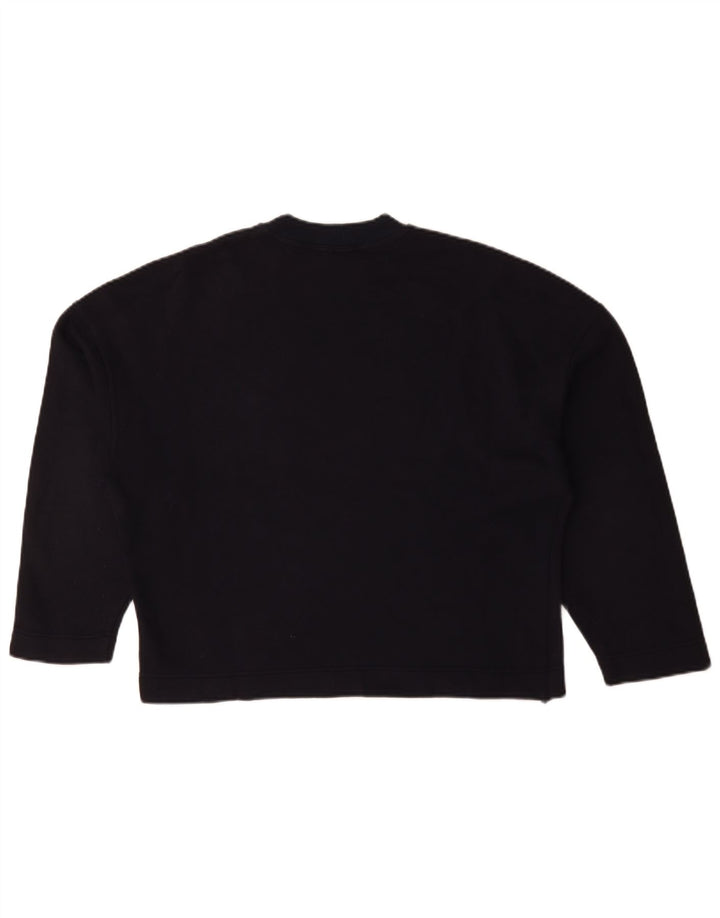 Byblos Damska bluza oversize typu Crop Jumper US 8 Średni granat