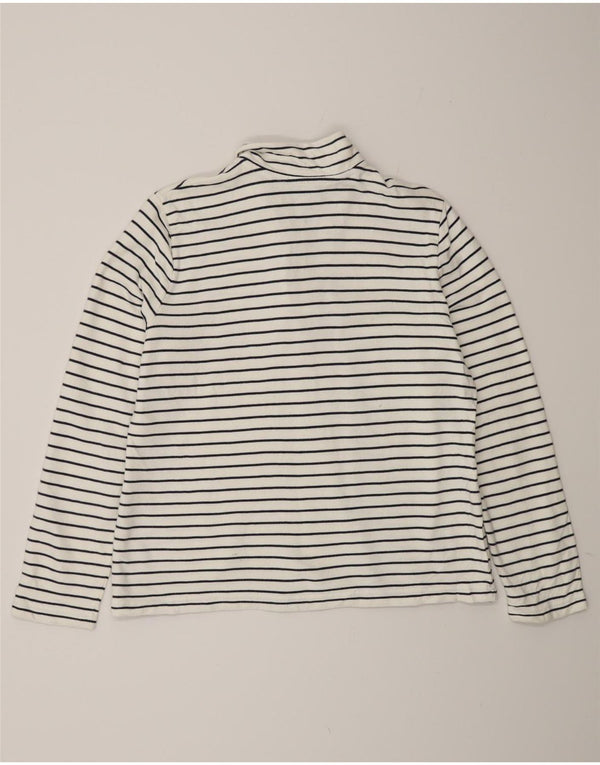 Bluza damska Ralph Lauren z zamkiem błyskawicznym, UK 16, duże białe paski