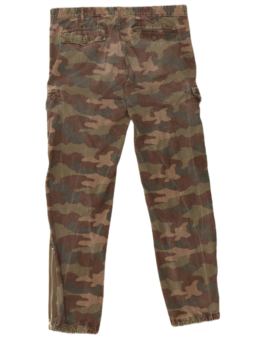 Spodnie męskie BENETTON Joggers IT 50 Large W36 L32 Khaki Camouflage