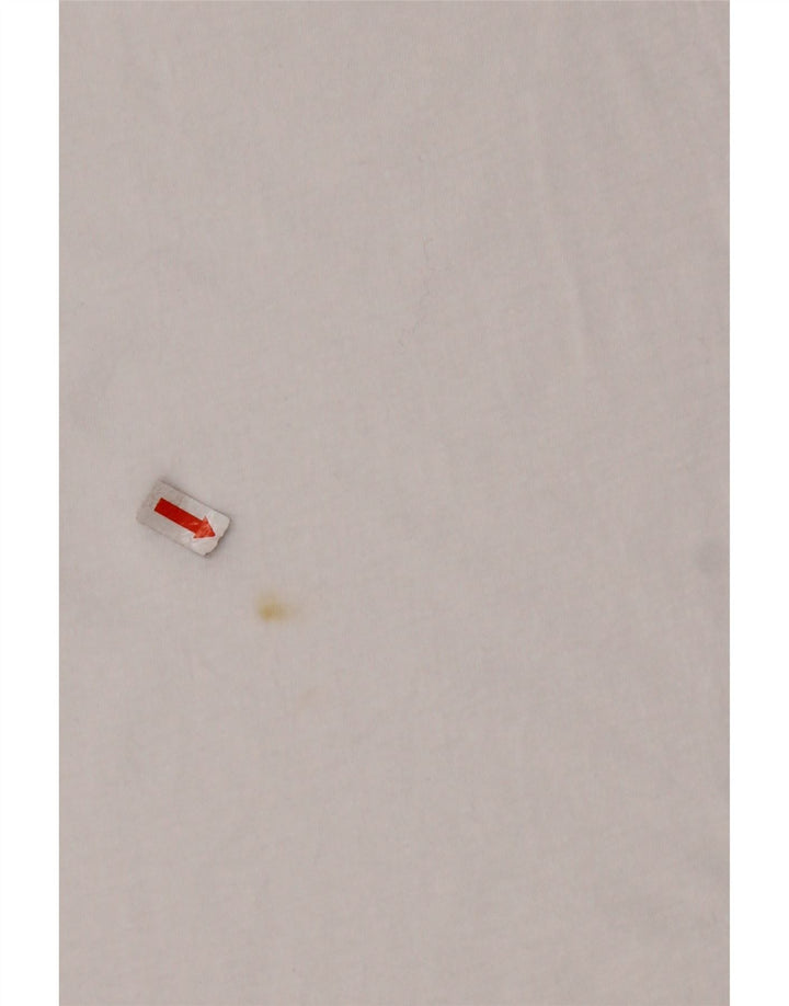 Damska koszulka z krótkim rękawem AVIREX z grafiką, UK 22 2XL, biała bawełna