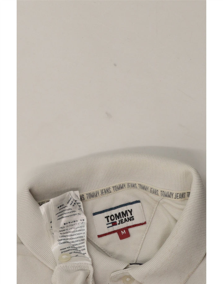 Męska koszulka polo Tommy Hilfiger, średnia biała bawełna