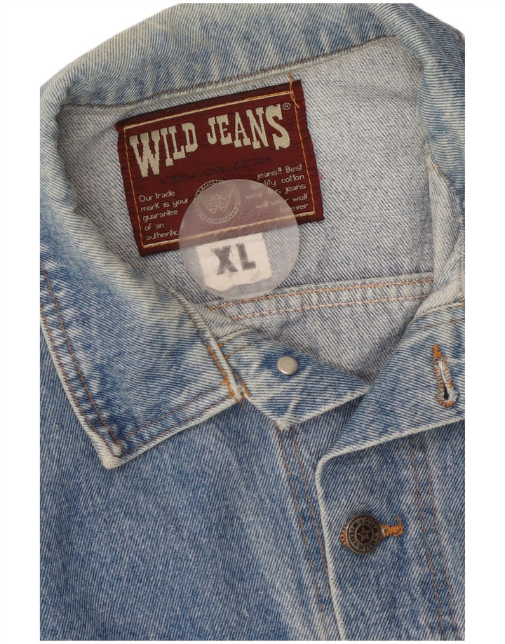 Męska kurtka dżinsowa Wild Jeans UK 42 XL Niebieska bawełna