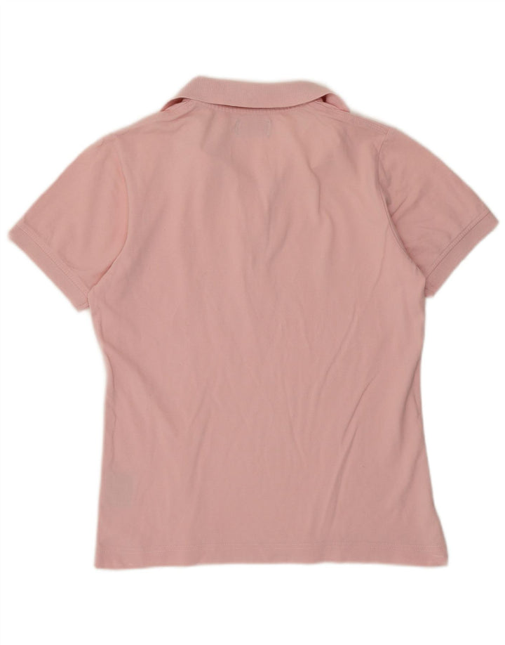 KAPPA Womens Polo Shirt UK 12 Medium Pink Cotton