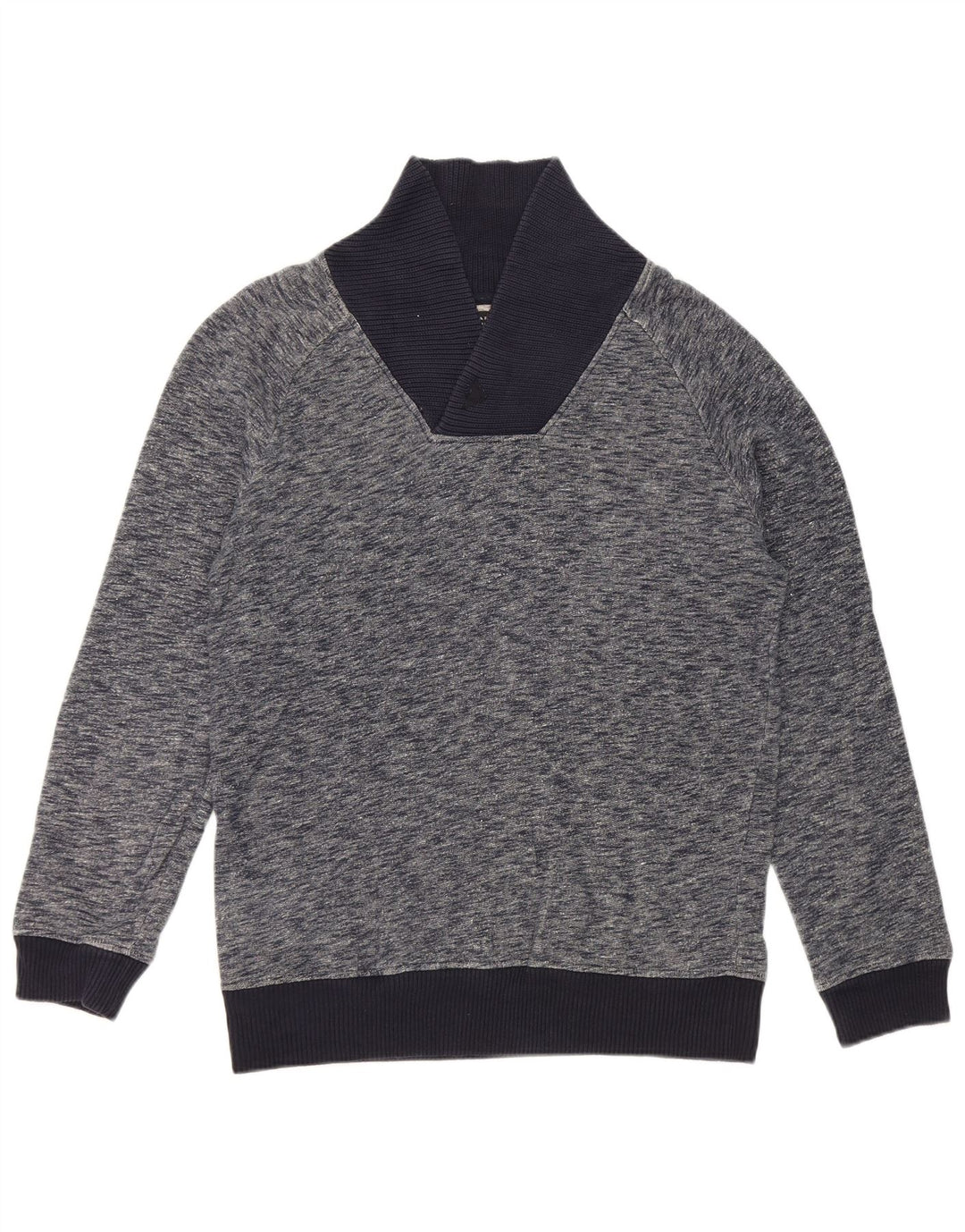Męski sweter Zara, duży, granatowy, nakrapiany