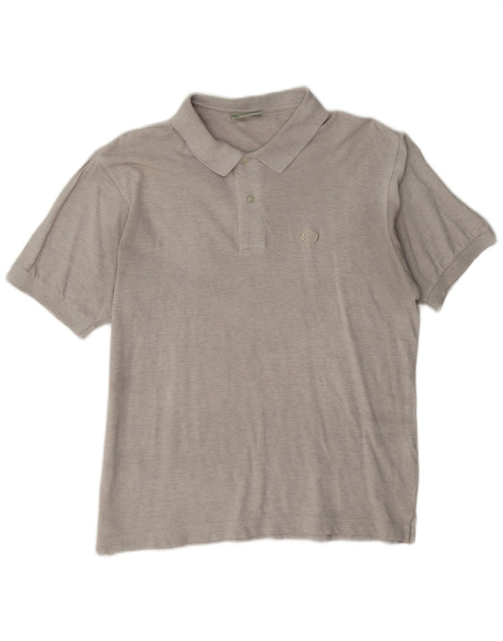 Męska koszulka polo Sergio Tacchini IT 50, średnia szara bawełna