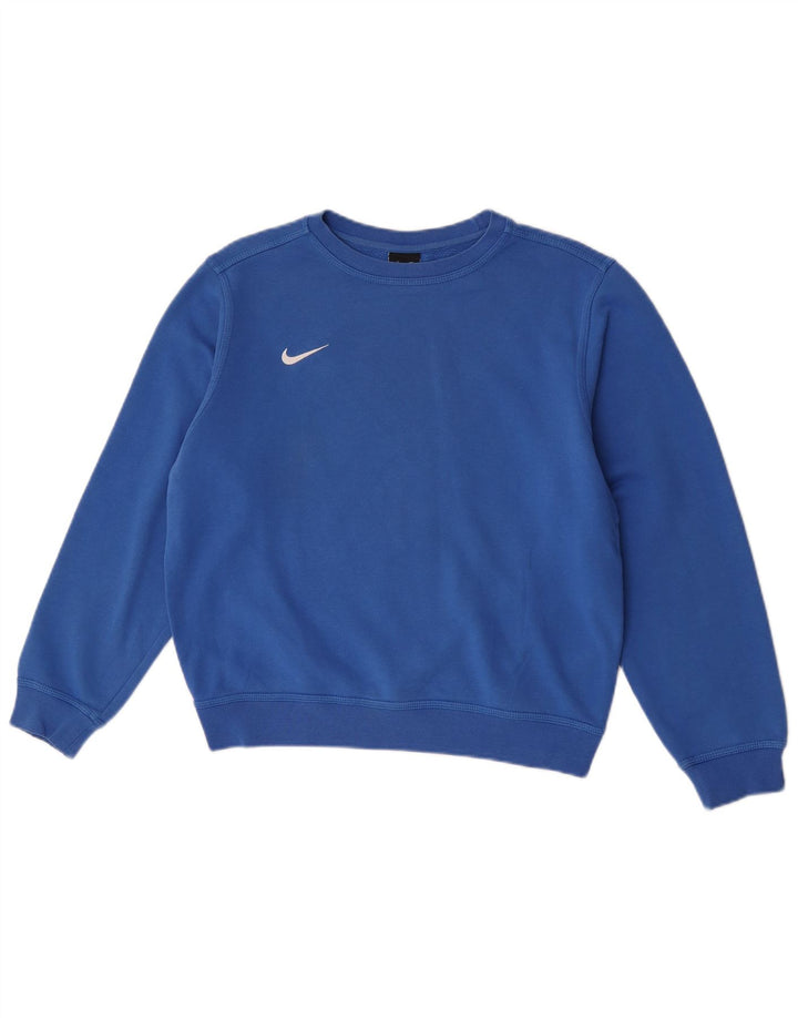 Bluza chłopięca Nike, duża, niebieska, bawełniana, 12-13 lat