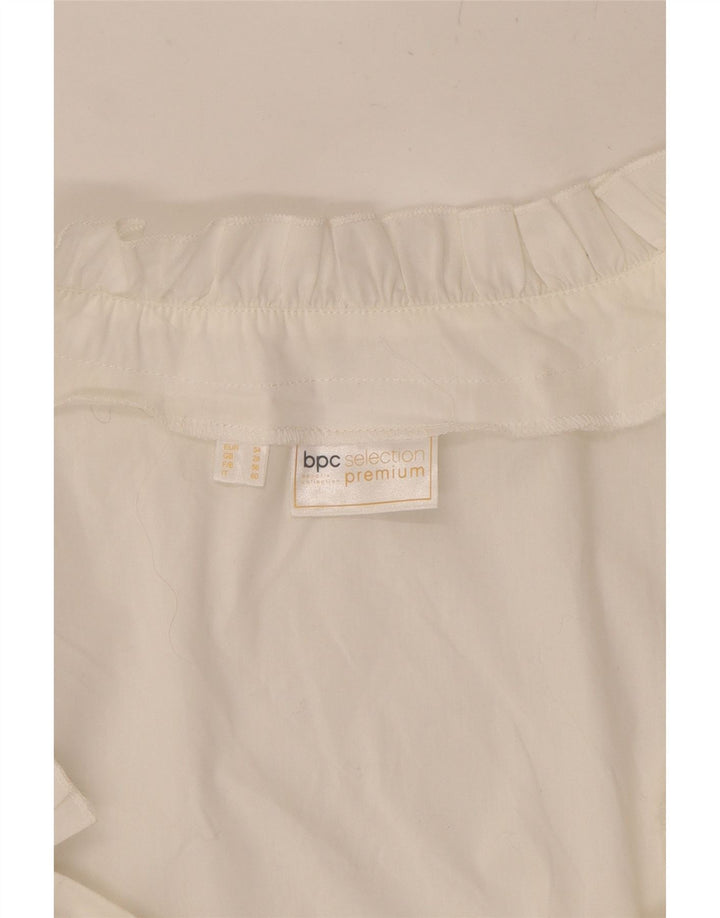 BPC SELECTION Womens Short Sleeve Crop Top UK 28 6XL White Cotton Vintage Bpc Selection and Second-Hand Bpc Selection from Messina Hembry 