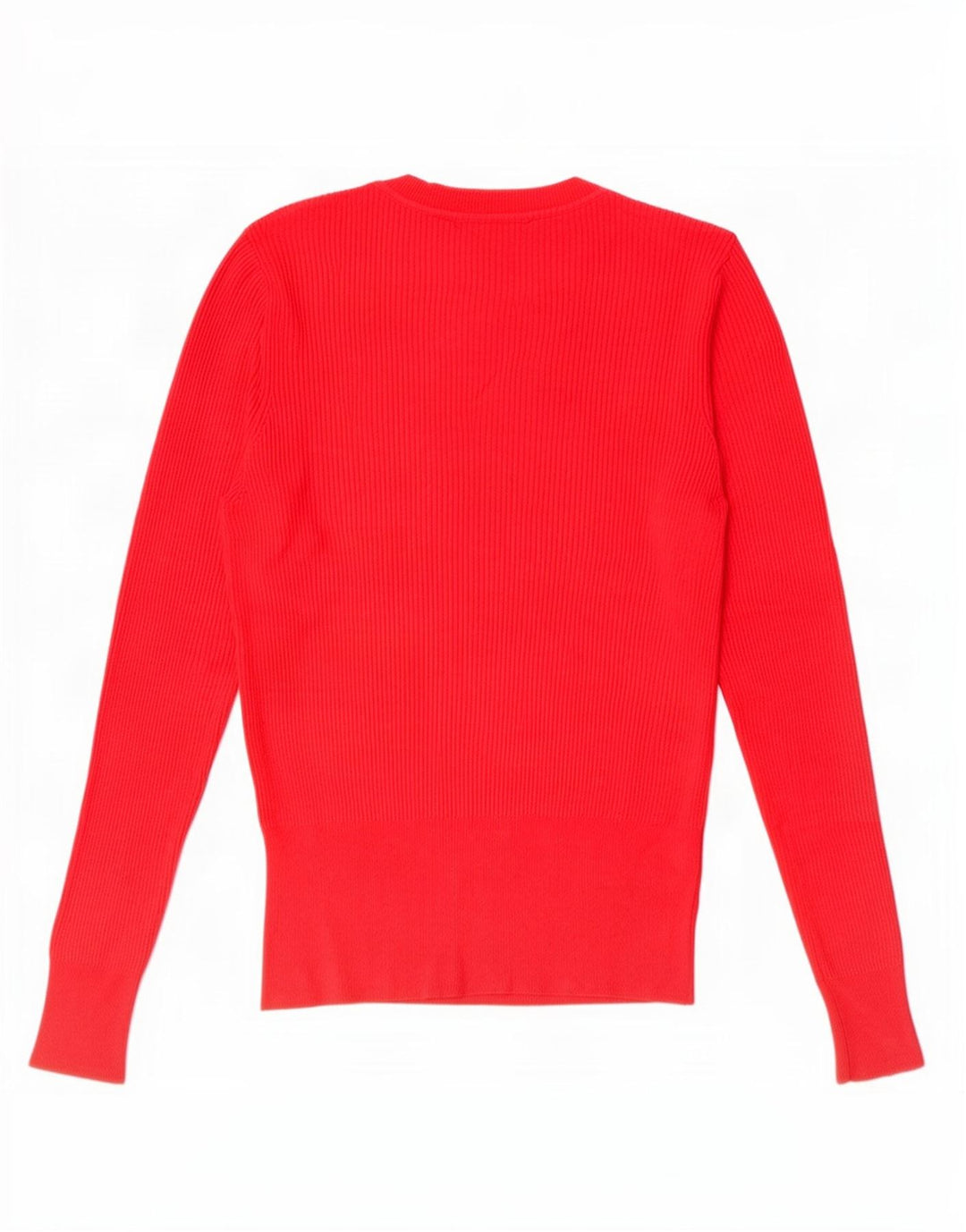 Marks & Spencer Damski sweter z okrągłym dekoltem UK 14, duży, czerwony, wiskoza