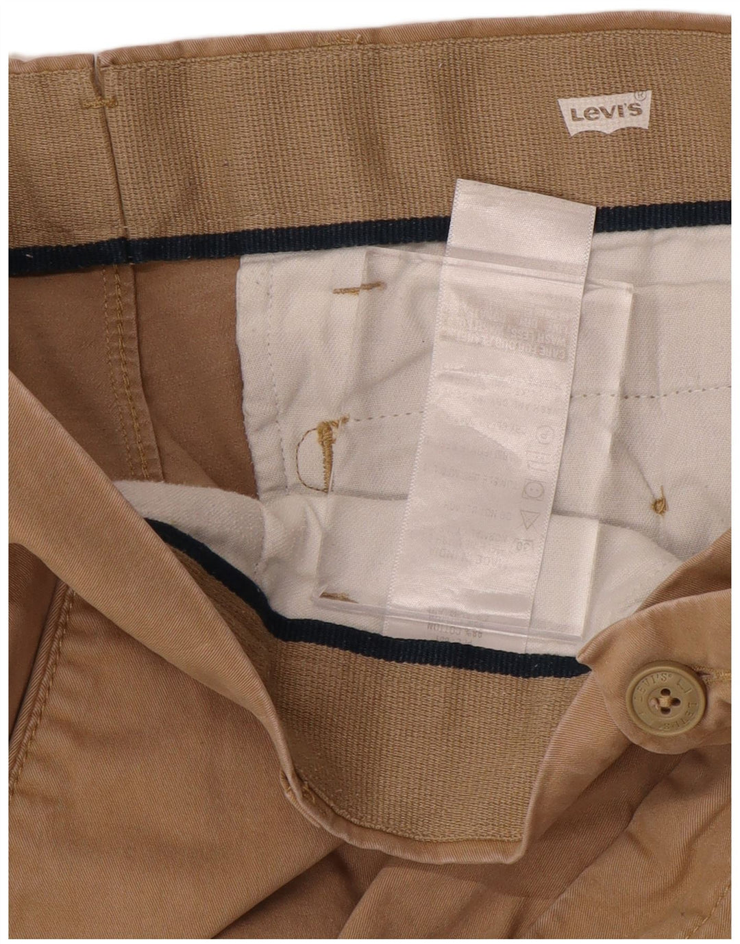 Męskie spodnie typu slim chino LEVI'S W32 L31 beżowa bawełna