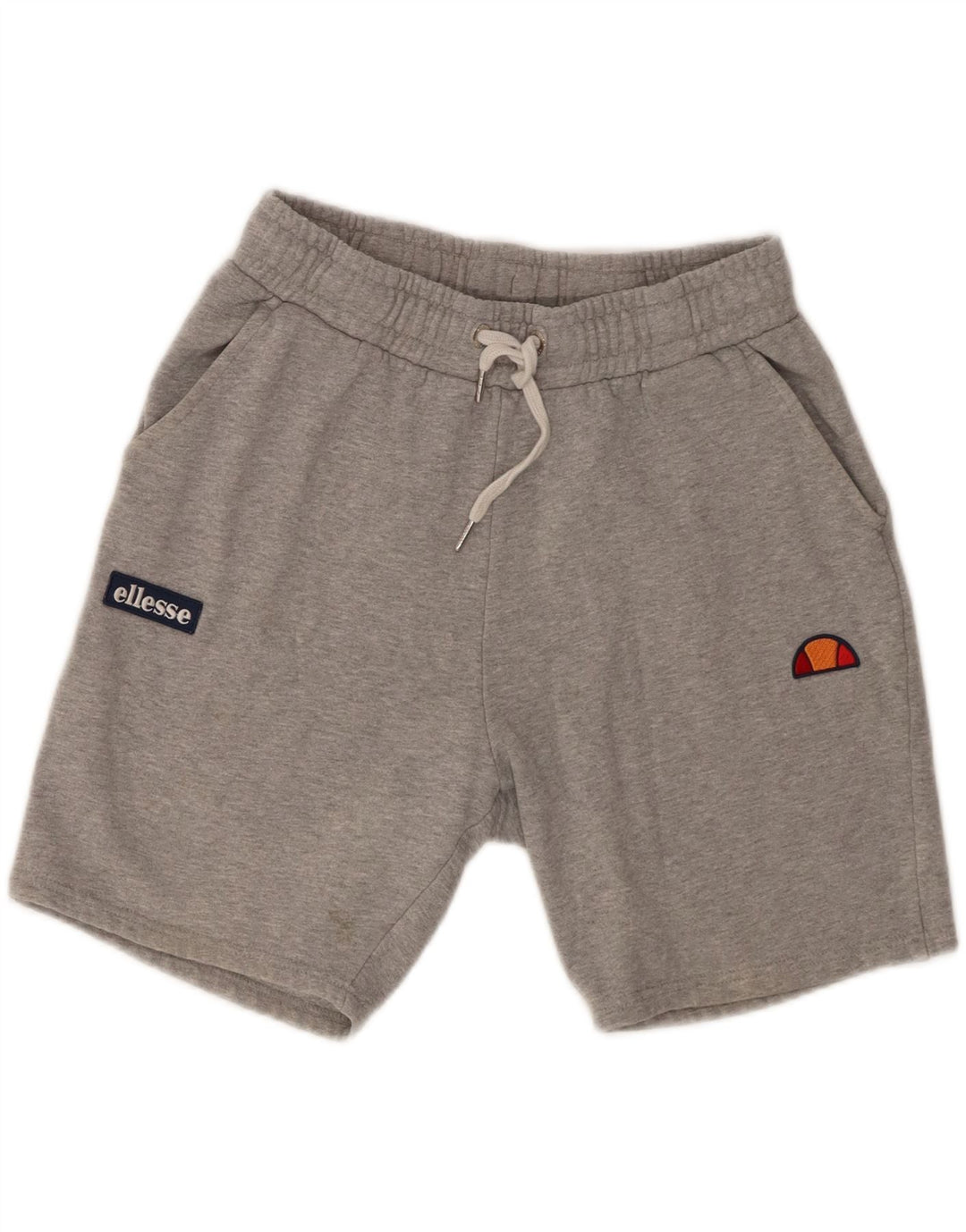 Męskie spodenki sportowe Ellesse z grafiką, małe, szare, bawełniane