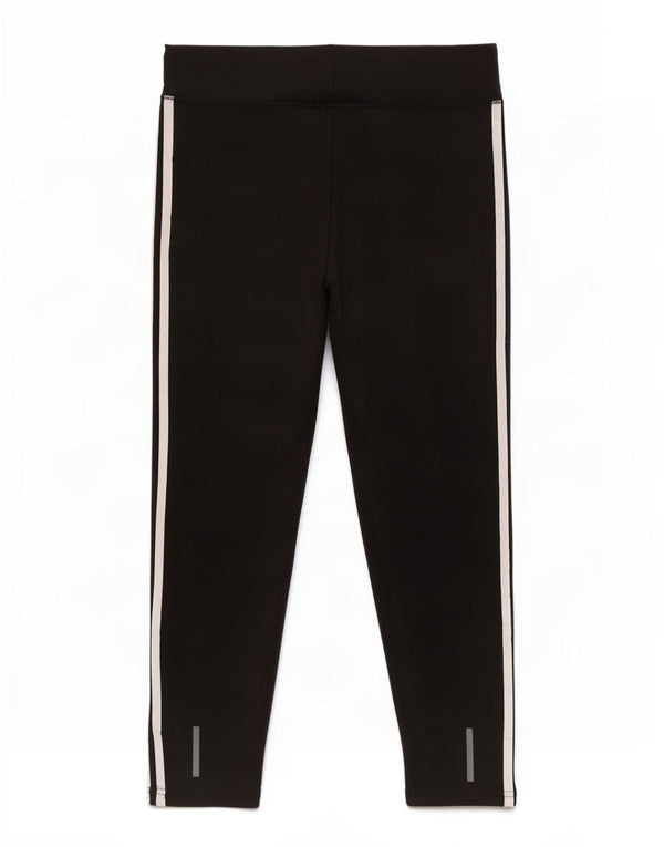 Legginsy damskie Adidas UK 16/18, duże, czarne, poliestrowe