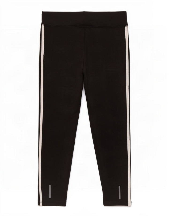 Legginsy damskie Adidas UK 16/18, duże, czarne, poliestrowe
