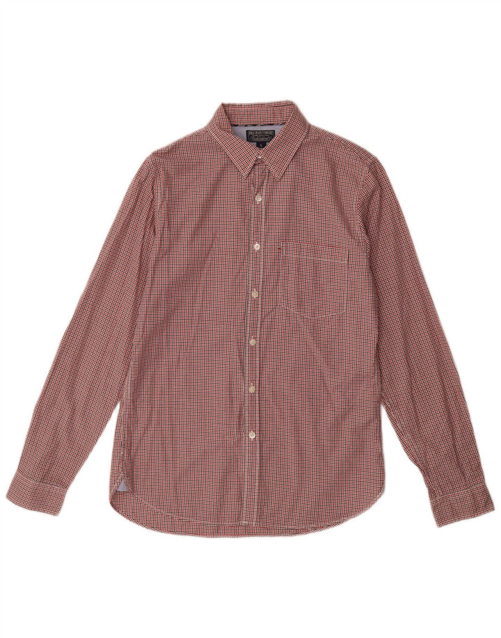 POLO RALPH LAUREN Męska koszula flanelowa, mała, bawełniana w czerwoną kratę