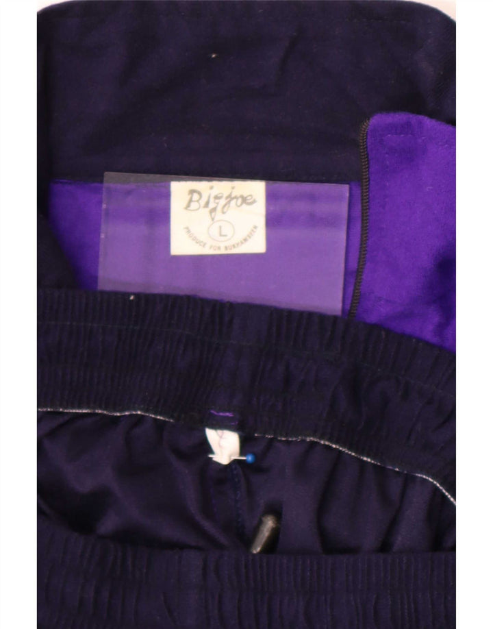 Pełny dres męski w stylu vintage, duży, wielobarwny blok kolorów