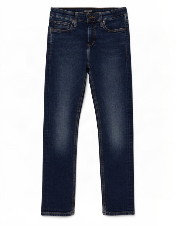 Tommy Hilfiger Boys Slim Jeans 9-10 Years W26 L23 Blue Cotton