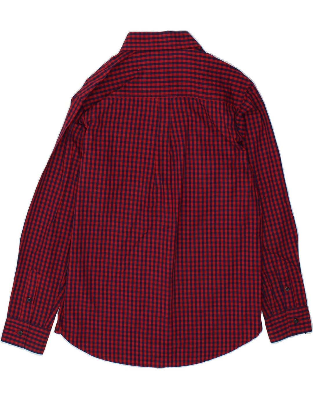 NAUTICA Boys Shirt 13-14 Years Red Gingham Cotton Vintage Nautica and Second-Hand Nautica from Messina Hembry 