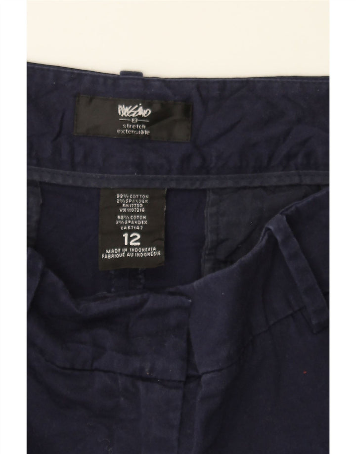 MOSSIMO Womens Chino Shorts US 12 Large W34 Navy Blue Cotton Vintage Mossimo and Second-Hand Mossimo from Messina Hembry 