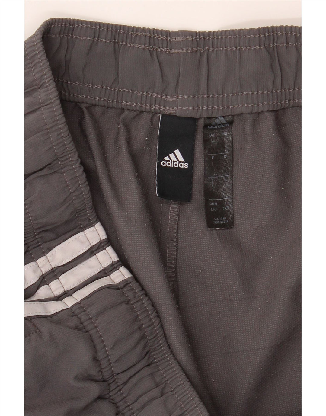ADIDAS Mens Sport Shorts Large  Grey Polyester Vintage Adidas and Second-Hand Adidas from Messina Hembry 