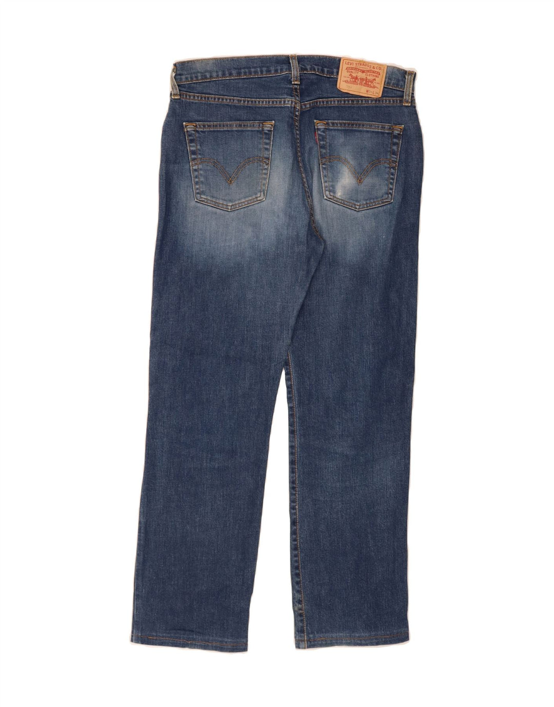 LEVI'S Mens 751 Straight Jeans W34 L30 Blue Cotton Vintage Levi's and Second-Hand Levi's from Messina Hembry 