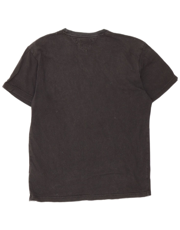 T-shirt męski Tommy Hilfiger, duży, czarny, bawełniany