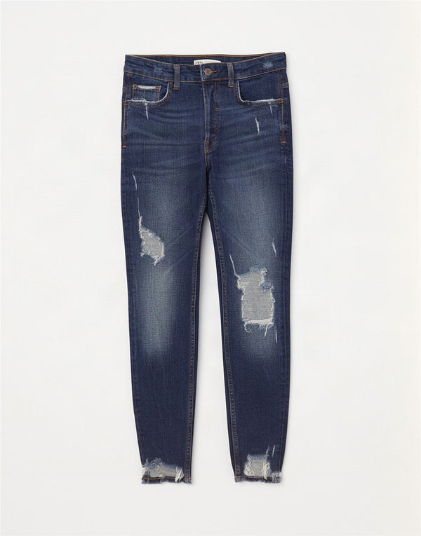 Męskie jeansy rurkowe Zara w trudnej sytuacji EU 40 Medium W31 L28 Niebieskie
