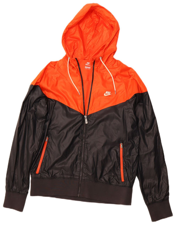 Męska bluza dresowa z kapturem i kapturem NIKE Średni czarny poliester w blokach kolorystycznych