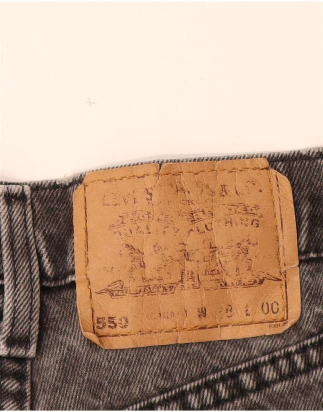 Damskie spodnie jeansowe Levi's 550 z wysokim stanem W28, średnioszare