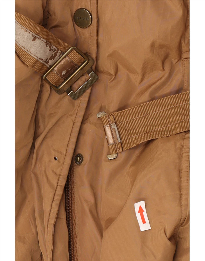 i Blues Damski płaszcz ocieplany UK 16, duży, brązowy, poliester