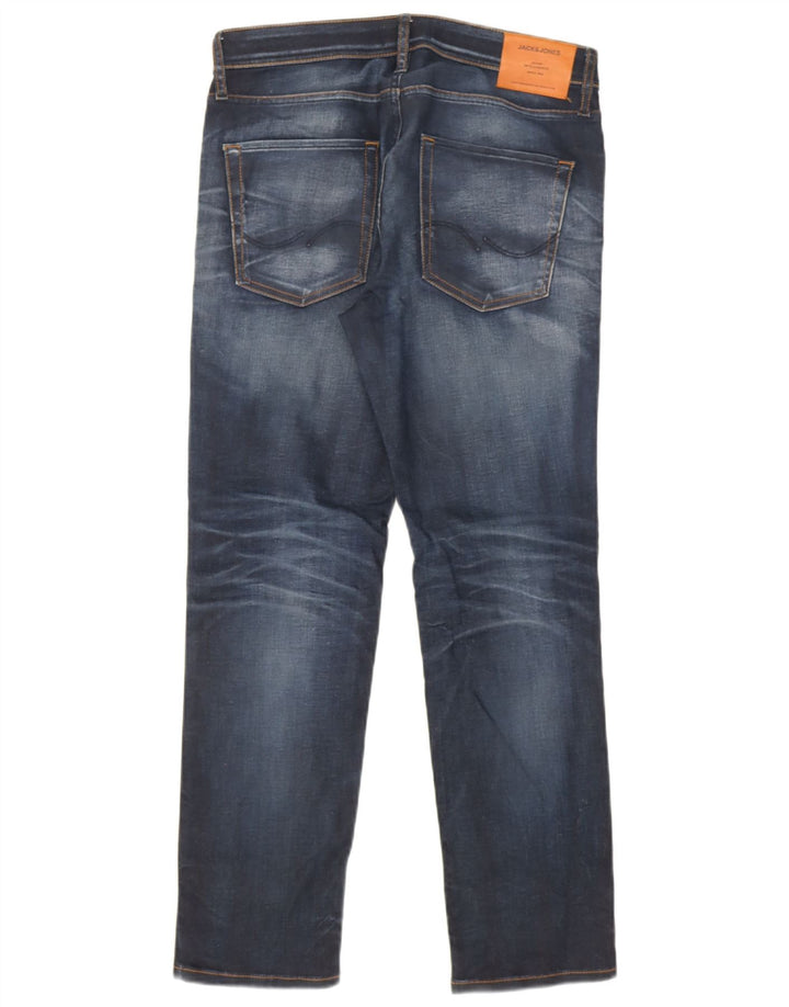 Męskie jeansy Jack & Jones Tim Slim Straight W33 L30 Granatowe