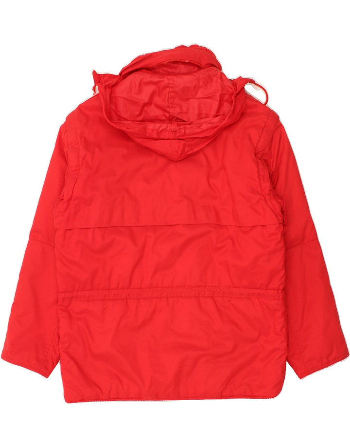 BELFE Mens Hooded Windbreaker Jacket IT 54 2XL Red Vintage Belfe and Second-Hand Belfe from Messina Hembry 