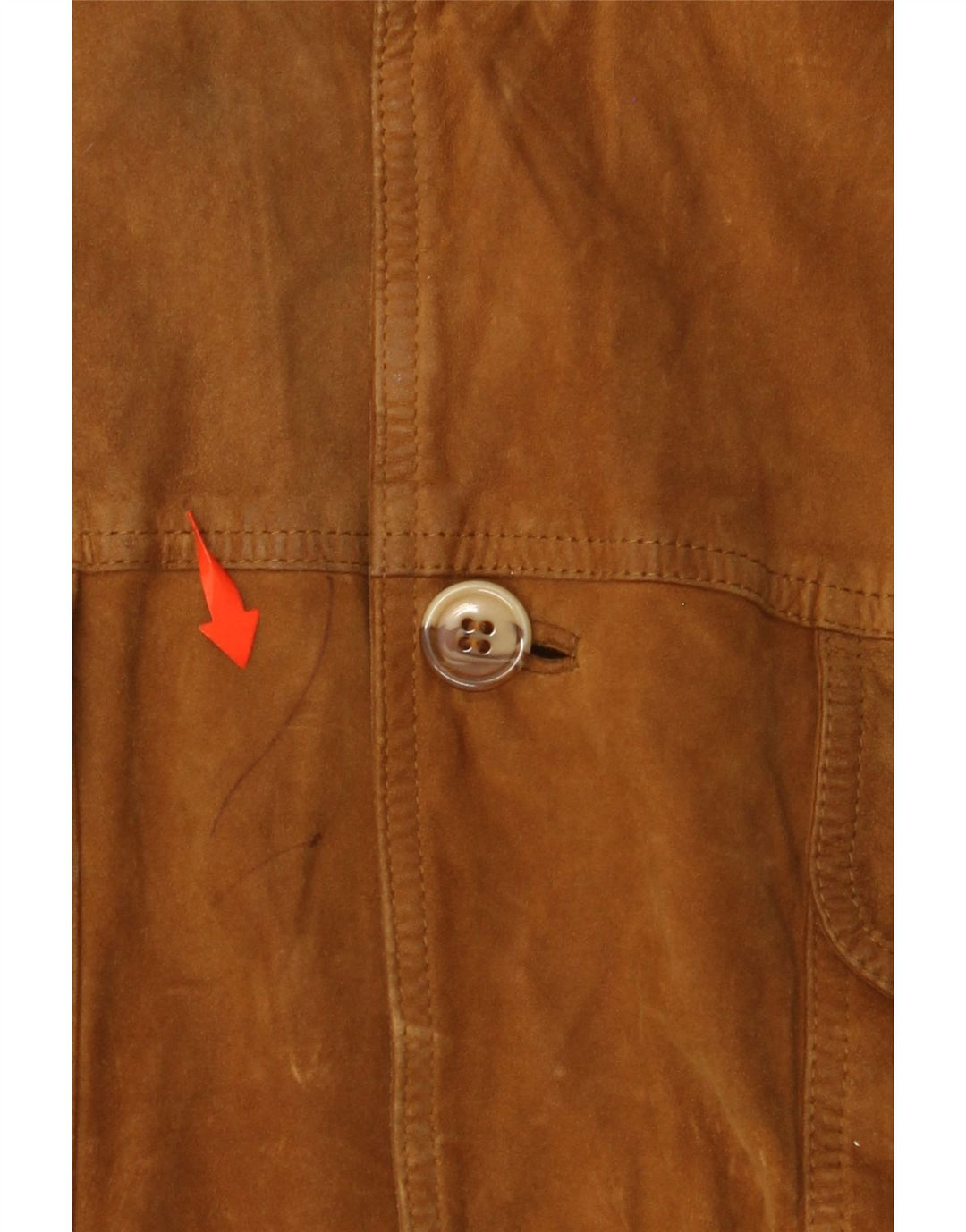 Męska kurtka bomberka VINTAGE zamszowa IT 54 2XL brązowa skóra