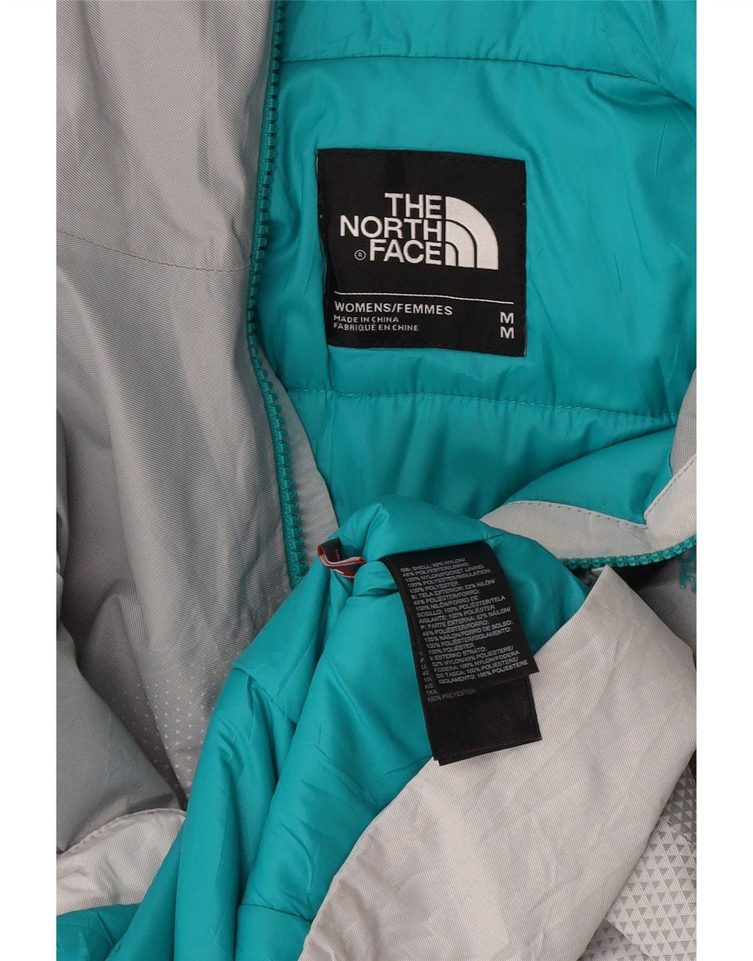 Damska kurtka przeciwdeszczowa z kapturem The North Face UK 14 w kolorze średnioszarym